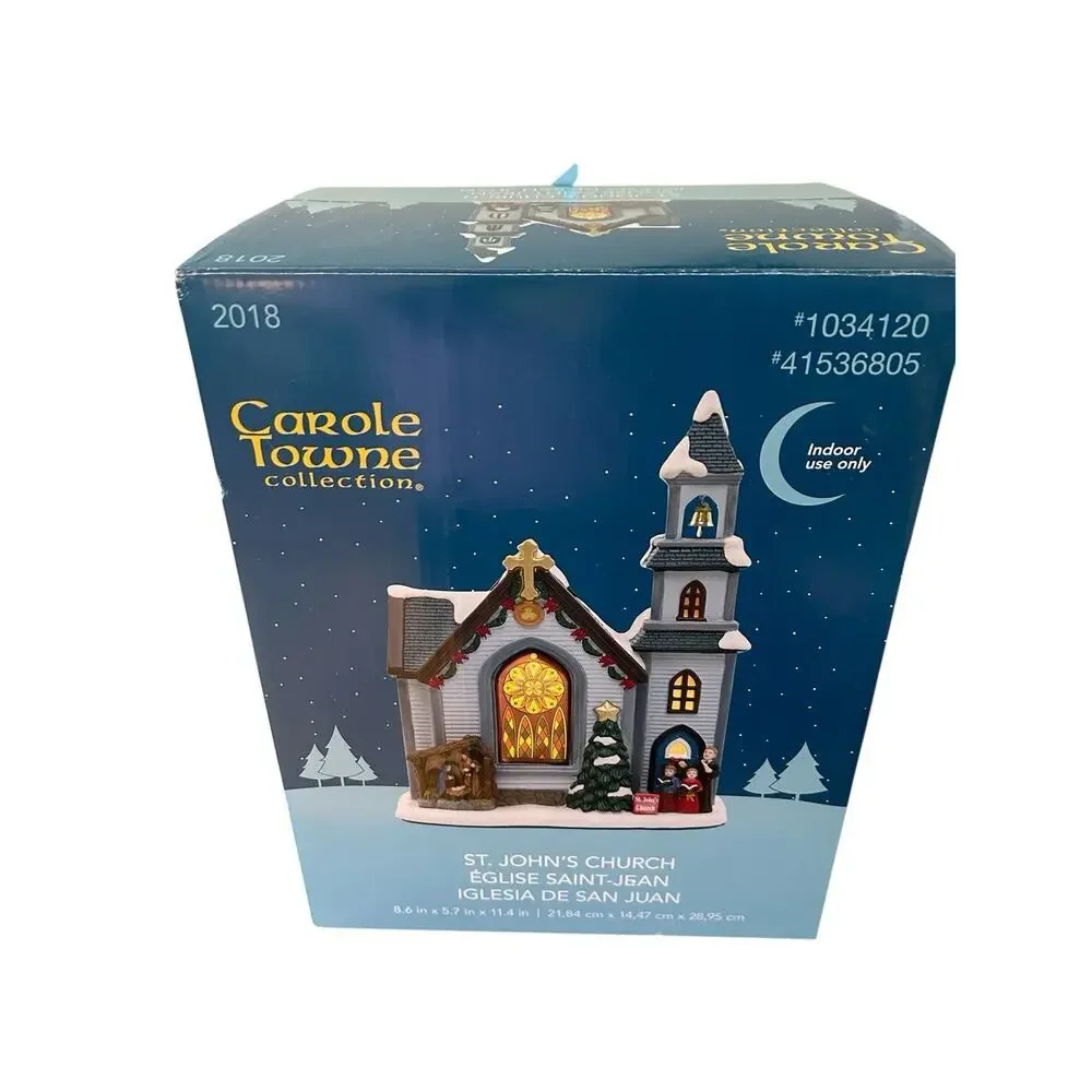 2018 Carole Towne Collection St. John’s Church Victorian Style In Box